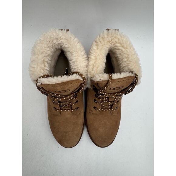 Ugg ROMELY HERITAGE LACE Women's NEW Boot Brown US Size 6 Medium NIB - Picture 6 of 11